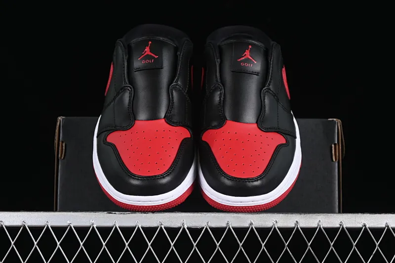 All categories Air Jordan Jordan series basketball shoes Air Jordan 1 Low Air Jordan 1 Mule Golf "Bred" AJ1 Joe 1 black and white golf golf kick FJ1214-001